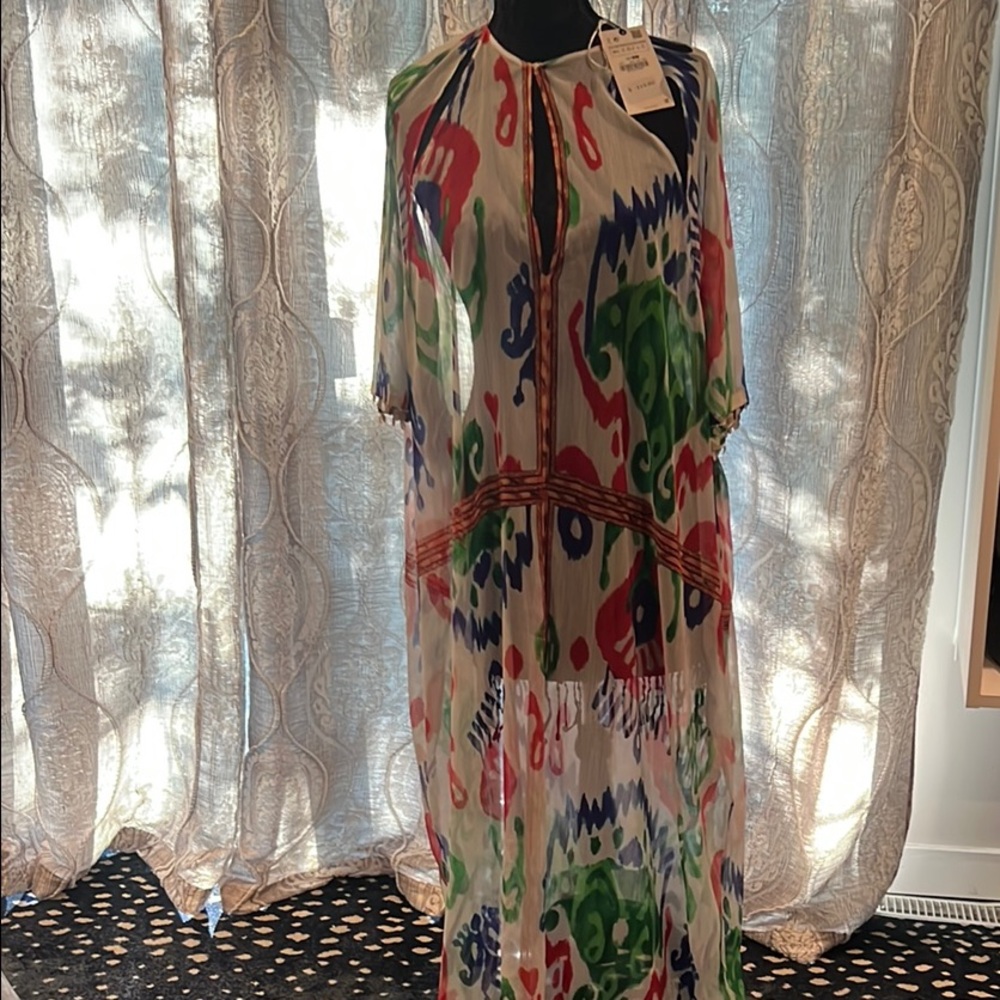 Zara Multicolor Swim Coverup